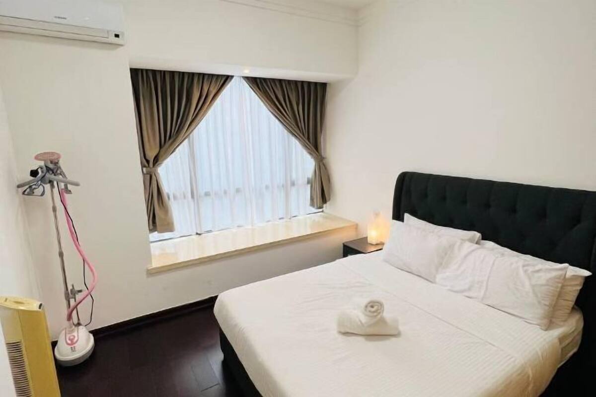 1 bilik tidur, langsir/tirai gelap terus, seterika/papan seterika
