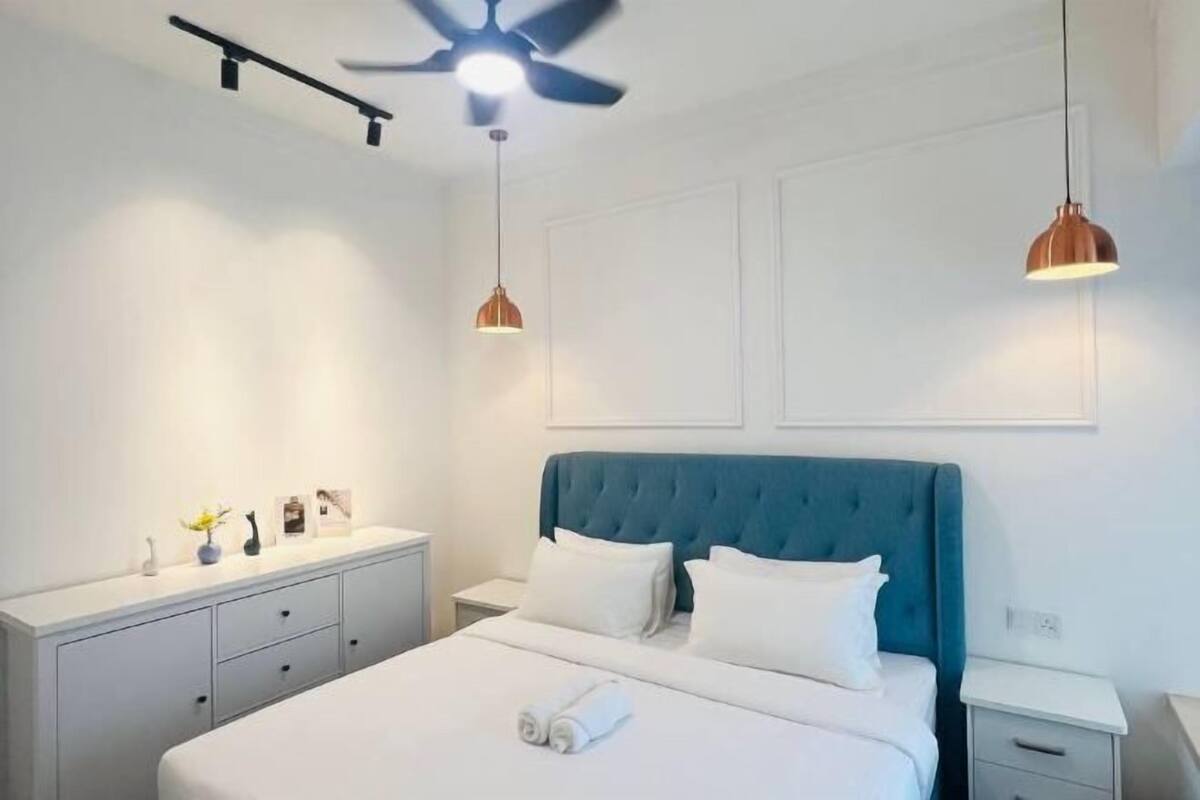 1 bilik tidur, langsir/tirai gelap terus, seterika/papan seterika
