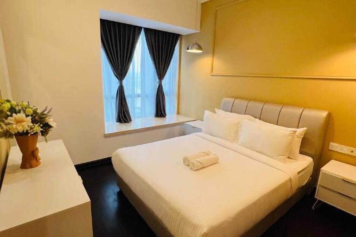 1 bilik tidur, langsir/tirai gelap terus, seterika/papan seterika