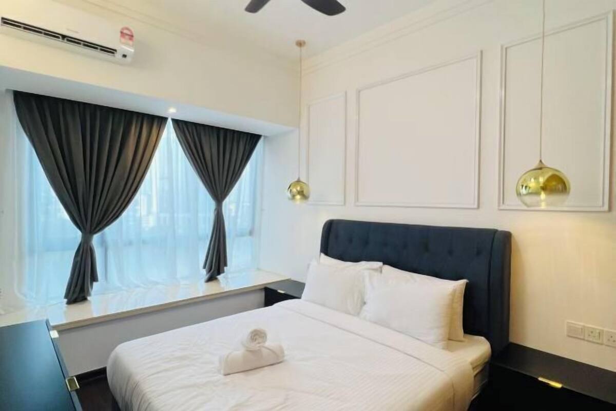 1 bilik tidur, langsir/tirai gelap terus, seterika/papan seterika