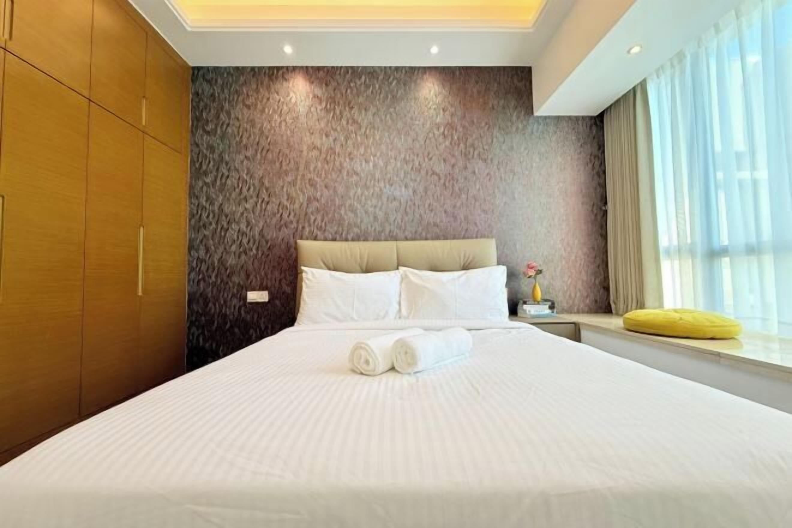 Blackout curtains, iron/ironing board, free WiFi, bed sheets