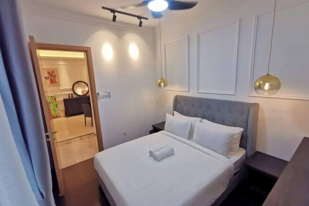 1 bilik tidur, langsir/tirai gelap terus, seterika/papan seterika