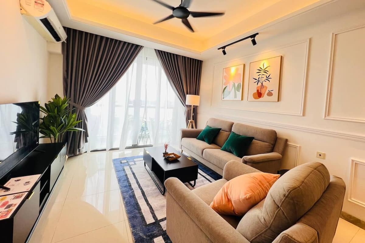 Habitación exclusiva con 2 camas individuales | Área de sala de estar