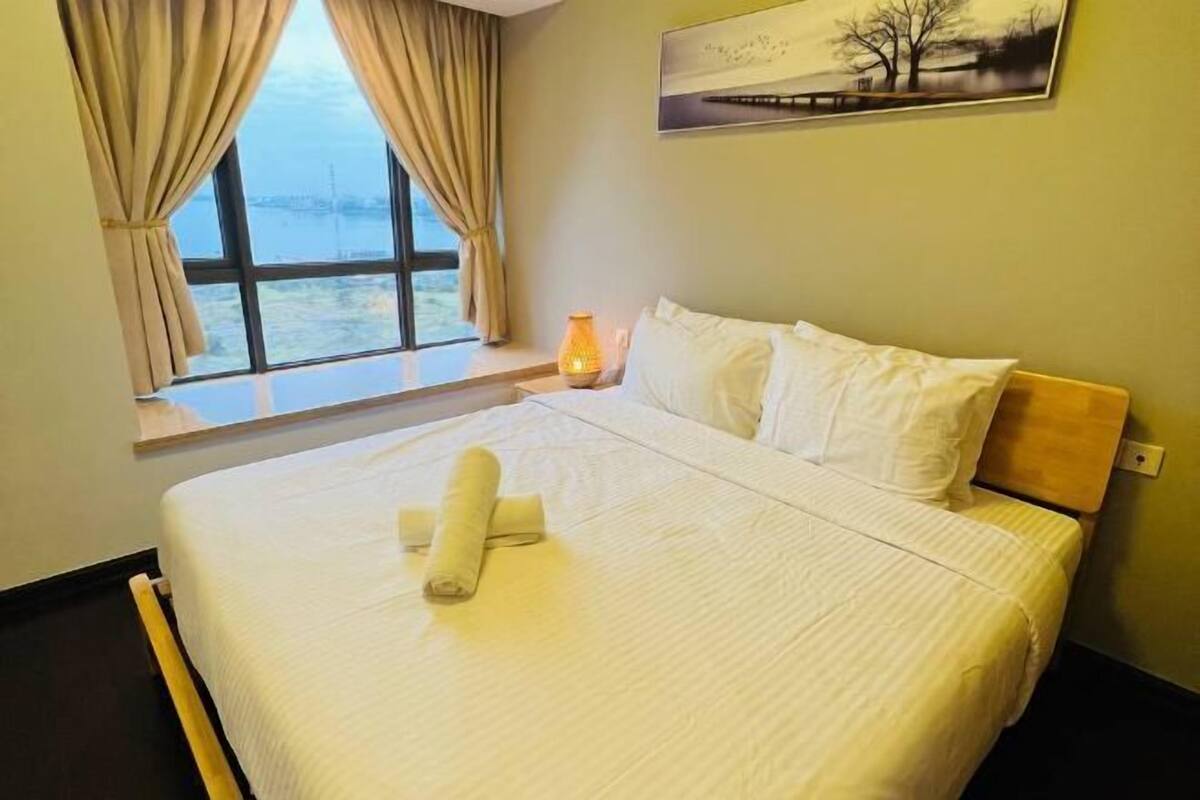 1 bilik tidur, langsir/tirai gelap terus, seterika/papan seterika