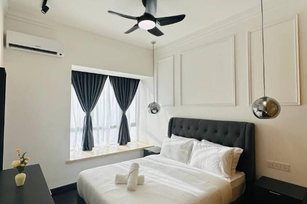 1 bilik tidur, langsir/tirai gelap terus, seterika/papan seterika