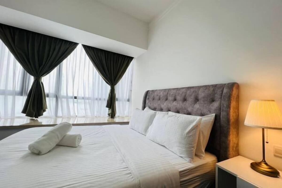 1 bilik tidur, langsir/tirai gelap terus, seterika/papan seterika