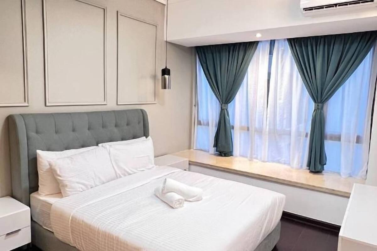 1 bilik tidur, langsir/tirai gelap terus, seterika/papan seterika