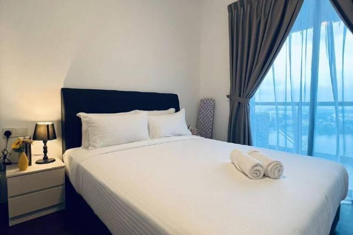 1 bilik tidur, langsir/tirai gelap terus, seterika/papan seterika