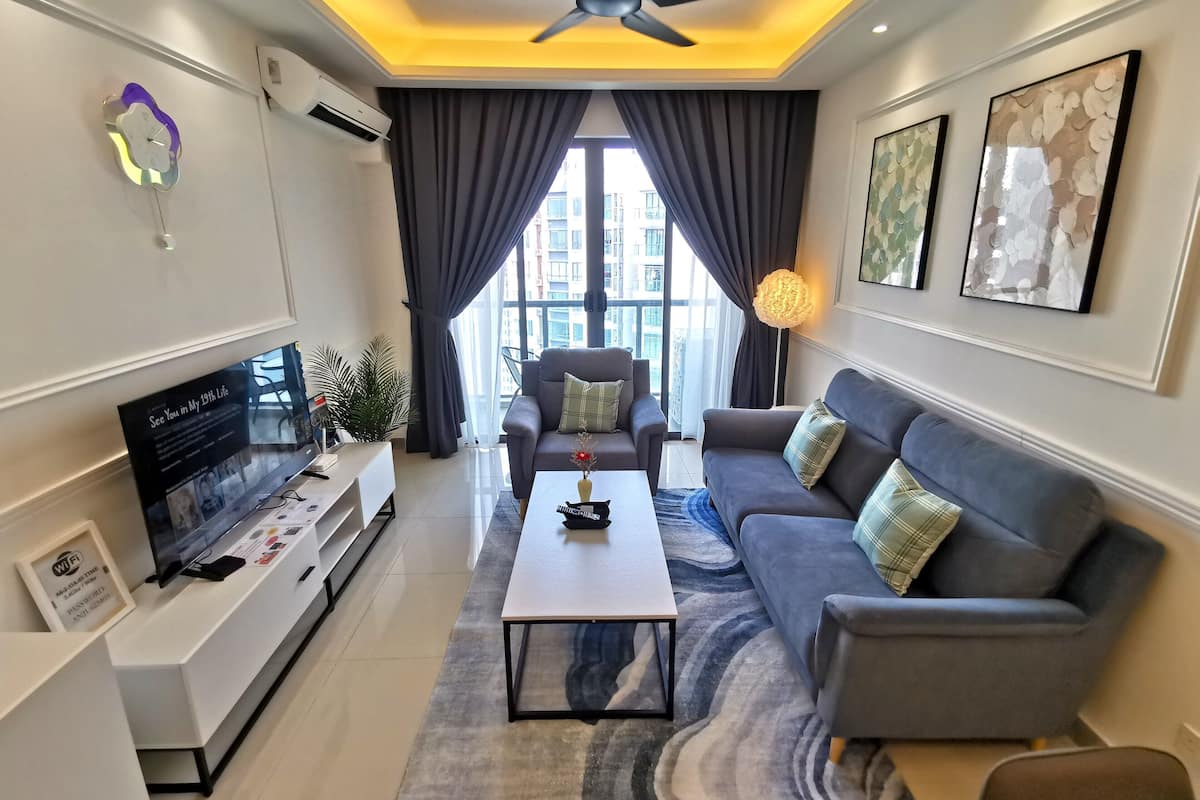 Habitación doble superior | Área de sala de estar