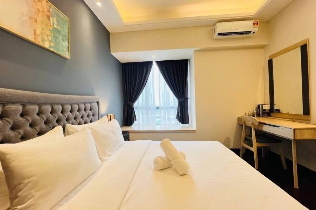 1 bilik tidur, langsir/tirai gelap terus, seterika/papan seterika