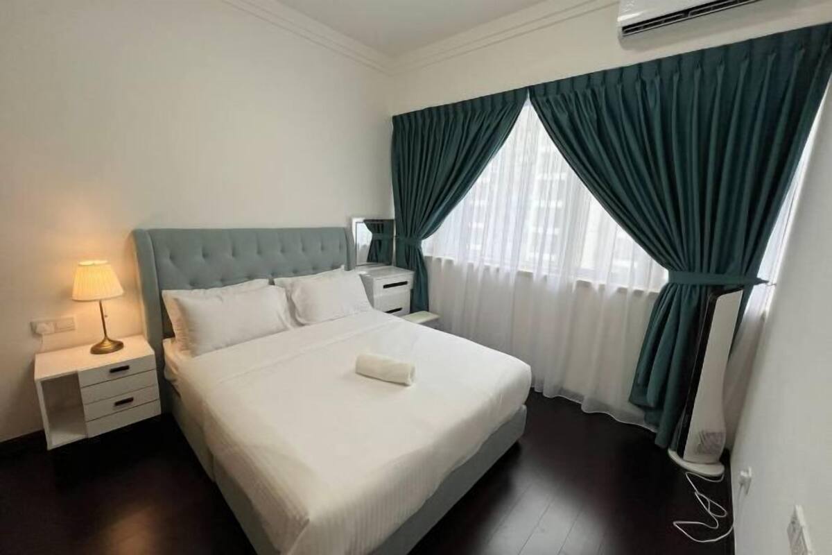 1 bilik tidur, langsir/tirai gelap terus, seterika/papan seterika
