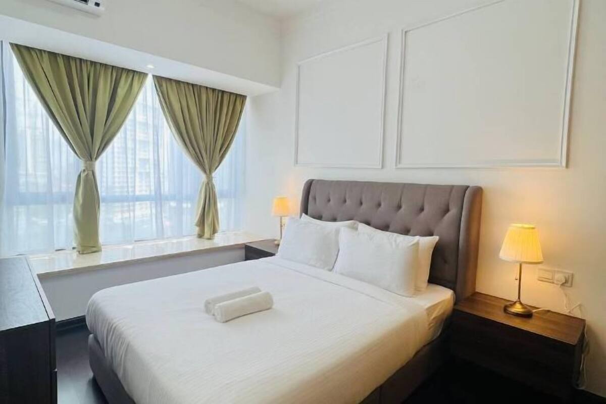 1 bilik tidur, langsir/tirai gelap terus, seterika/papan seterika