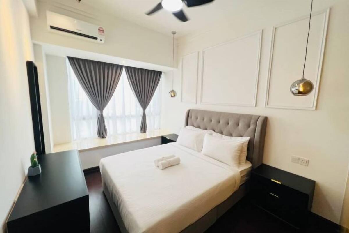 1 bilik tidur, langsir/tirai gelap terus, seterika/papan seterika