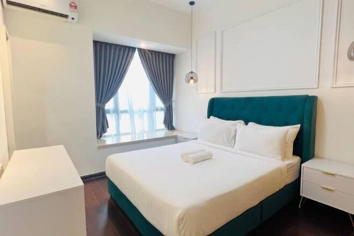 1 bilik tidur, langsir/tirai gelap terus, seterika/papan seterika
