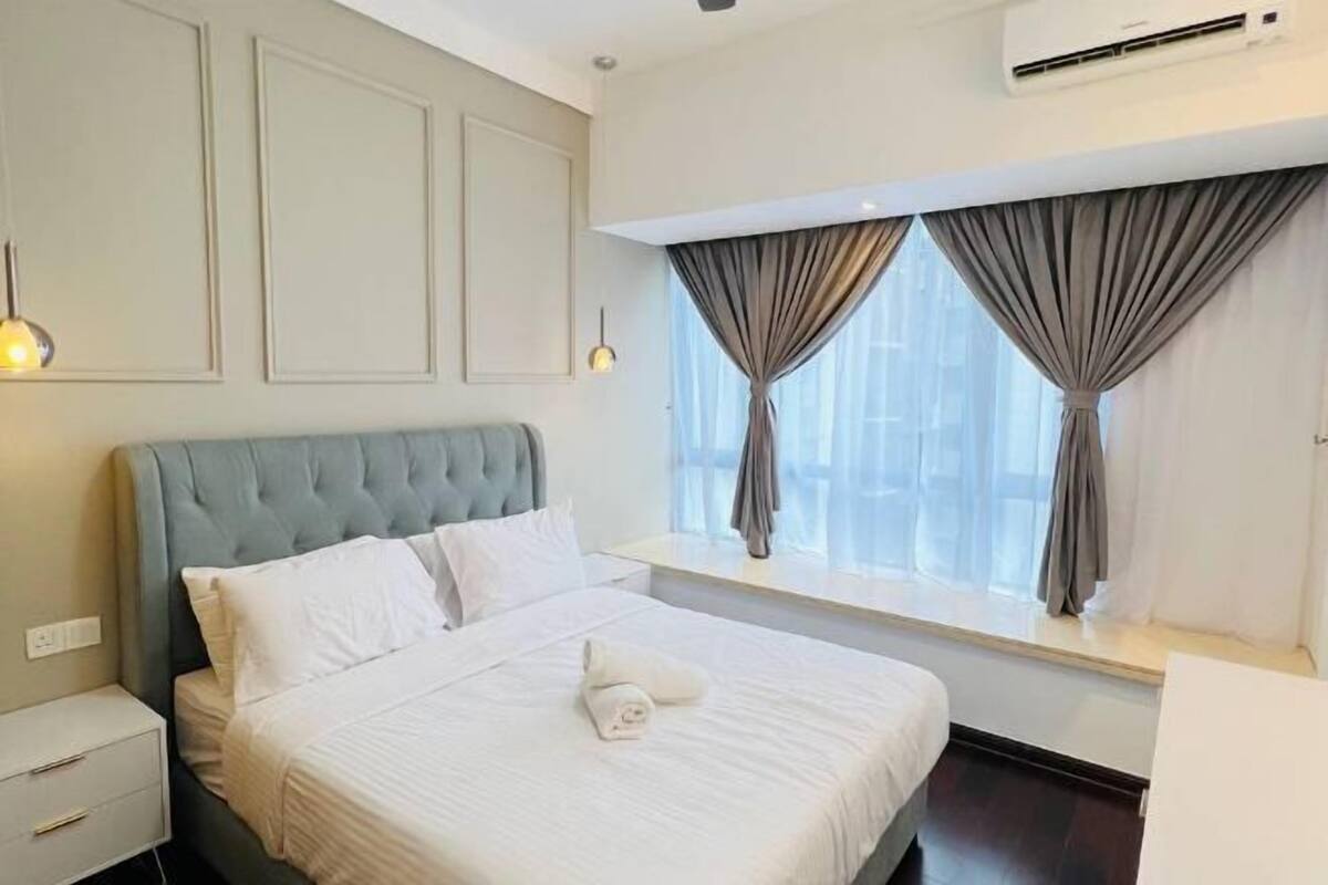 1 bilik tidur, langsir/tirai gelap terus, seterika/papan seterika