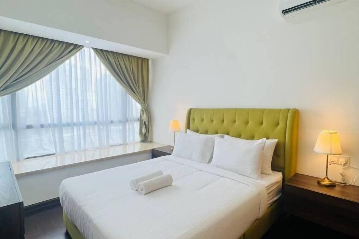 1 bilik tidur, langsir/tirai gelap terus, seterika/papan seterika