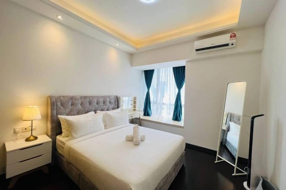1 bilik tidur, langsir/tirai gelap terus, seterika/papan seterika