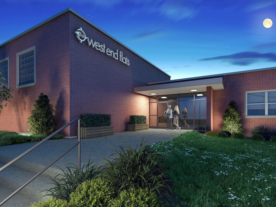 Façade de l’hébergement