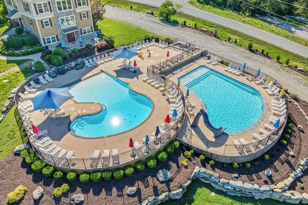 The neighborhood has two large pools, open in the summer!