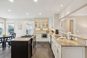 Fridge, microwave, oven, stovetop - Updated 4 BD, private pool, screened porch, walk to beach, waterway view! (Isle of Palms)