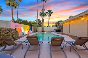 A heated pool