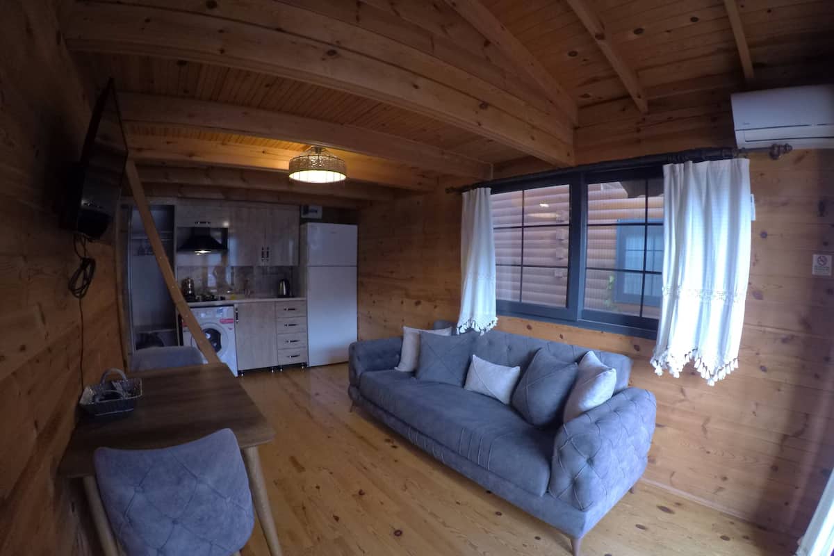 Family Duplex, 2 Bedrooms, Beach View | Living area | 32-inch Smart TV with satellite channels, toys, smart speakers