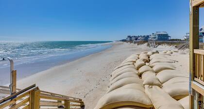North Topsail Beach Condo w/ Ocean-view Balcony!
