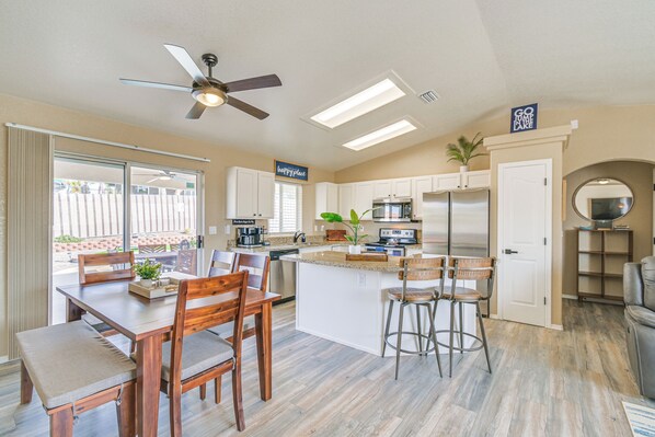 House (3 Bedrooms) | Interior - Game Room + Fire Pit : Lake Havasu Retreat! (Lake Havasu City)