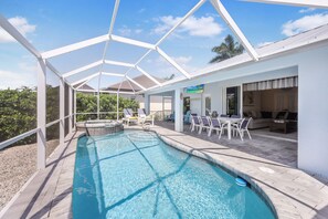 A heated pool