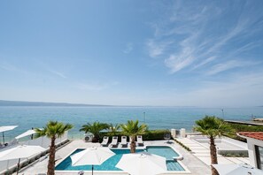 Una piscina riscaldata