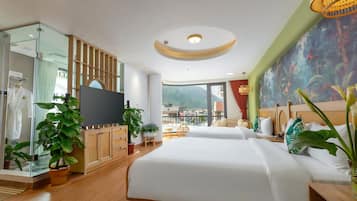 Decoración personalizada, muebles diferentes y escritorio