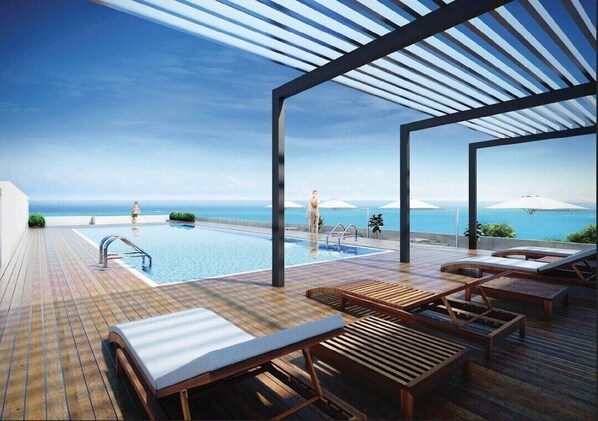 Terrace/patio - Ocean Breeze Condo (Negombo)