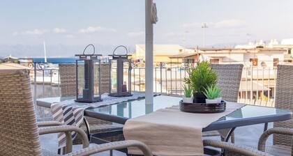 Spacious Maisonette-Roof Top View 80m Corfu Port