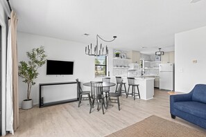 Living area - Modern coastal studio condo in the heart of Seacrest Village. (Santa Rosa Beach)