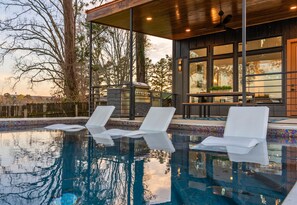 A heated pool - Lakefront | Boat Slip | Heated Pool | Luxury Home (Hot Springs)