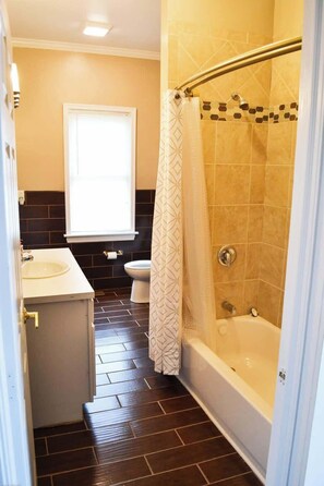 Shower, hair dryer