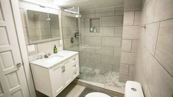 Shower, hair dryer