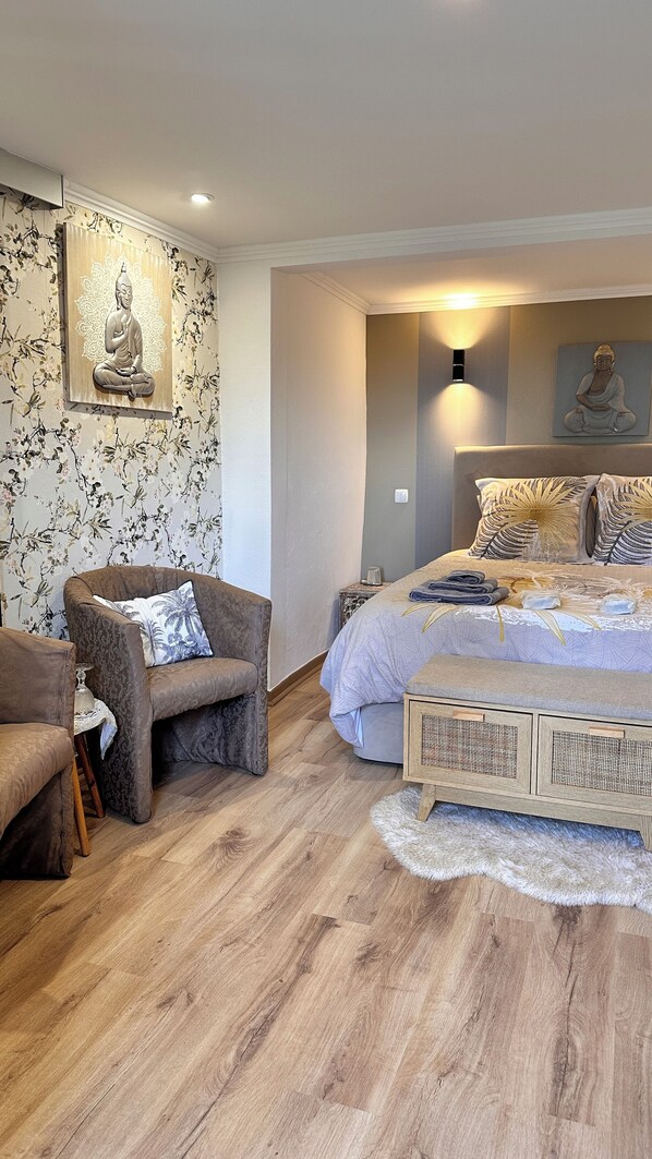 1 bedroom, desk, free WiFi, bed sheets - Chambres D'hôtes Chez L'habitant, Entre mer et Montagnes (Boaventura)