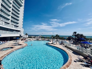 Indoor pool, a heated pool