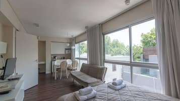 Superior-Apartment, Blick auf den Innenhof