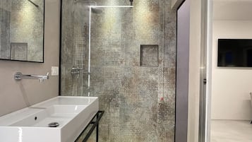 Regadera, secadora de cabello, bidet