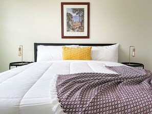 Desk, iron/ironing board, free WiFi, bed sheets