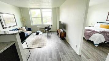 Desk, iron/ironing board, free WiFi, bed sheets