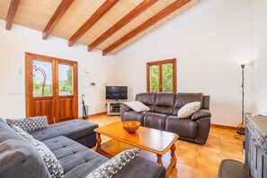 TV, fireplace, DVD player, stereo