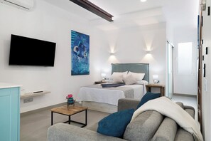 1 soverom, strykejern/-brett, wi-fi (inkludert) og sengetøy