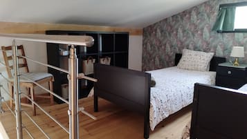 1 chambre, accès au Wi-Fi (inclus), literie fournie