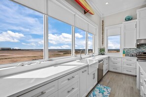 Private kitchen - Call Me The Breeze - Private Home At The Shores 3 Bedroom Home by RedAwning (South Padre Island)