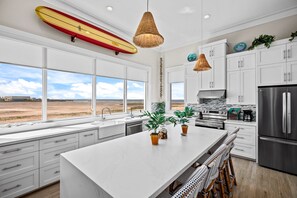 Private kitchen - Call Me The Breeze - Private Home At The Shores 3 Bedroom Home by RedAwning (South Padre Island)