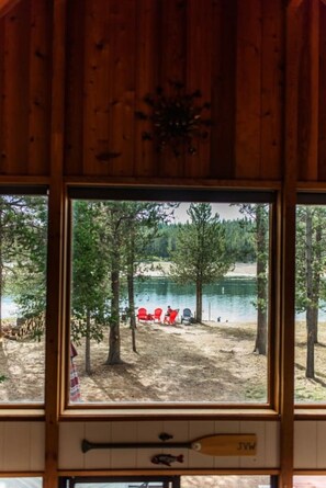 Interior - Waterfront Loon Cottage | Private Boat Dock | Hot Tub (Island Park)