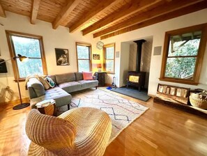 Living area - Catskills Retreat on 10 Acres w/ Private Creek (Olivebridge)